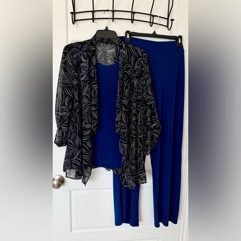 Investments Royal Blue Three Piece Pant Set